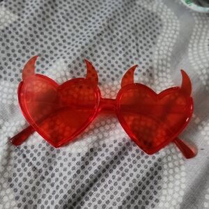 Heart-Shaped Devil Horn Sunglasses